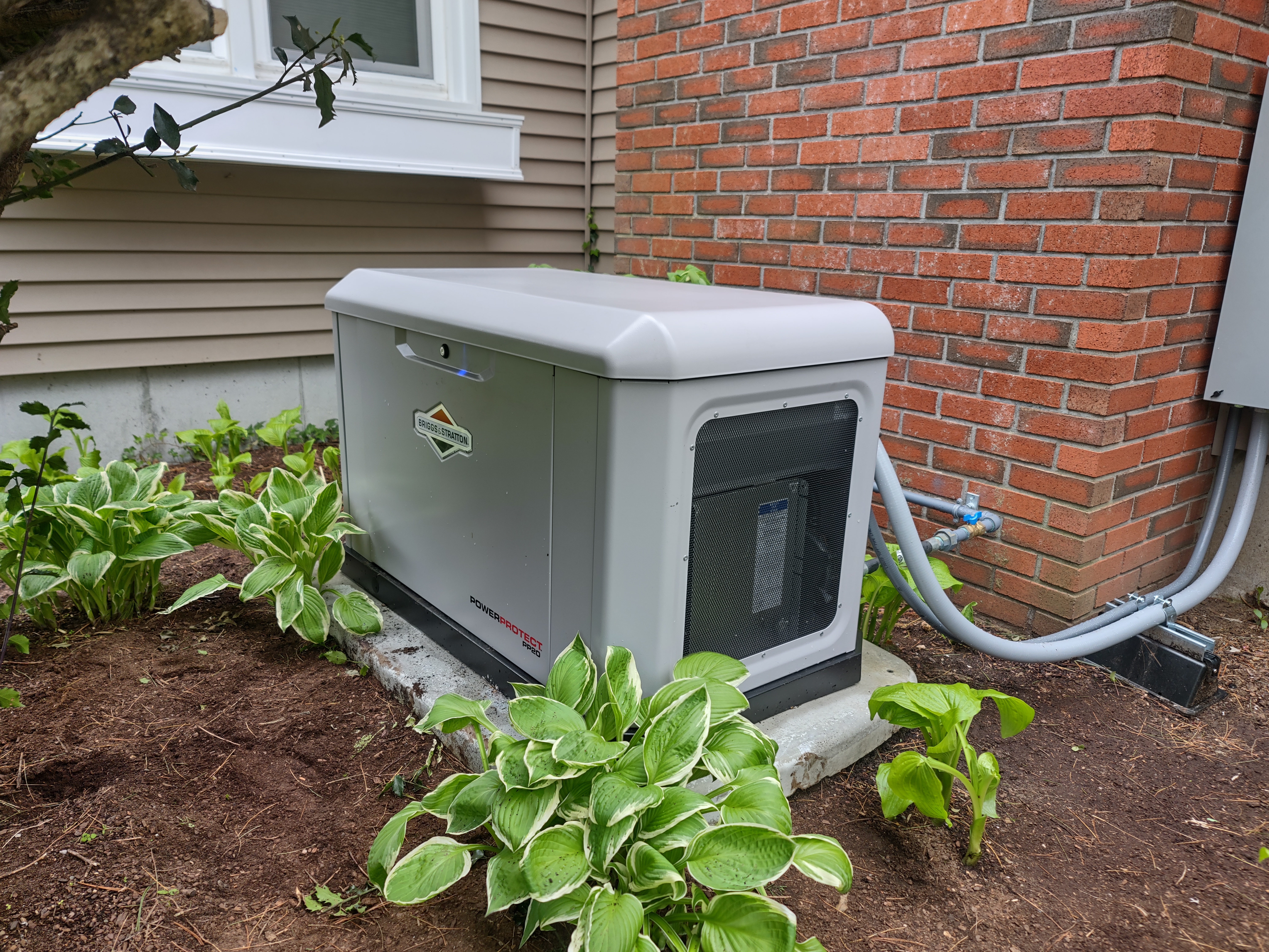 Key Electric is installing a standby generator that runs on natural gas with a transfer switch