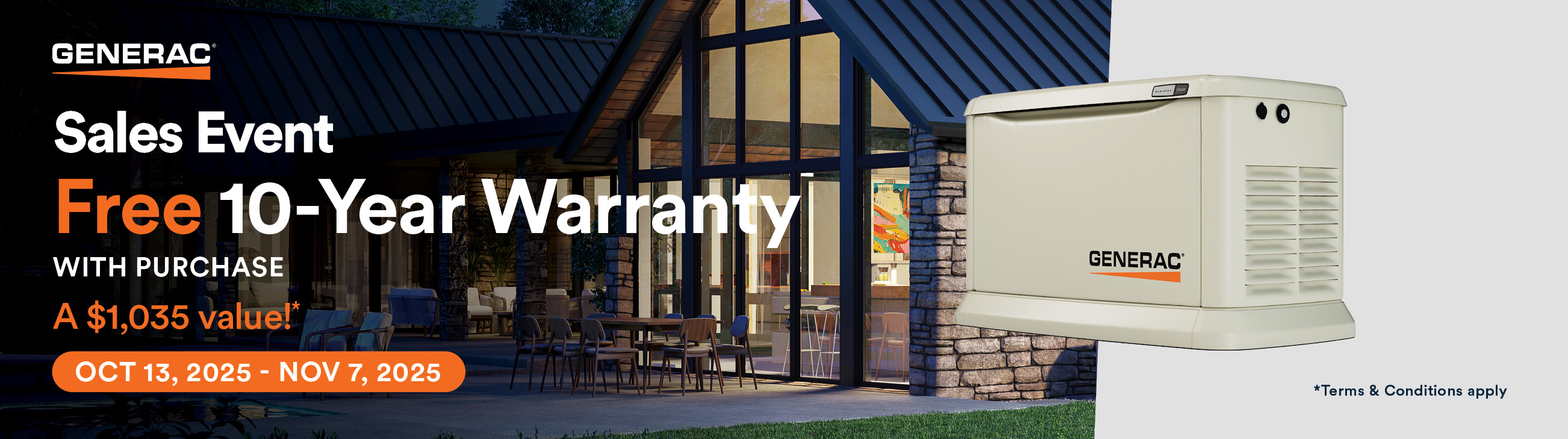 Generac_1250x350_US_WebBanners_NatPromo_Fall_2025 Generac Generator 10-year warranty promo